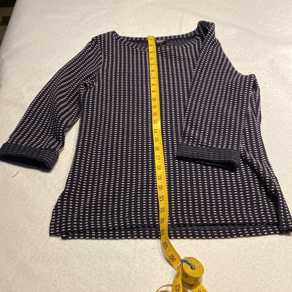 OLSEN EUROPE BLACK/WHITE PATTERNED SWEATER /TOP SIZE S/6. - Picture 7 of 11